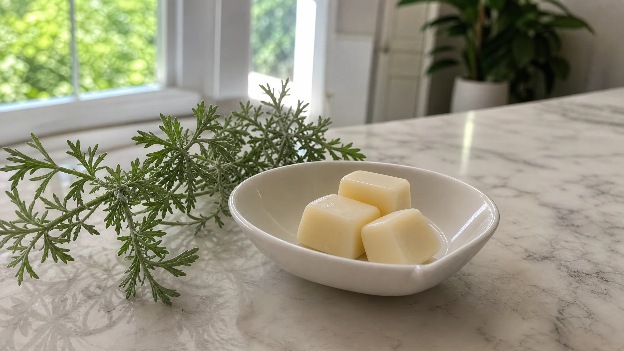 Mugwort Wax Melts: A 200 g Batch Worked Out by Weight